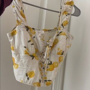 Multicolored Sleeveless Crop Tank Top with Tie Front